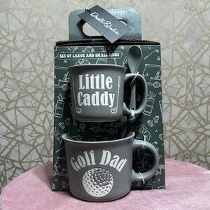 Gray Golf Dad Mug Set